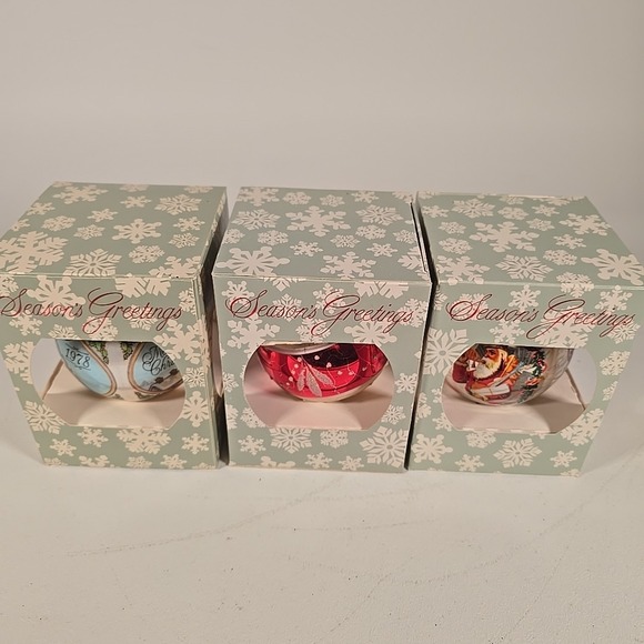 Other - Vintage Signatures Of Christmas Ornament 1987 Lot Of 3